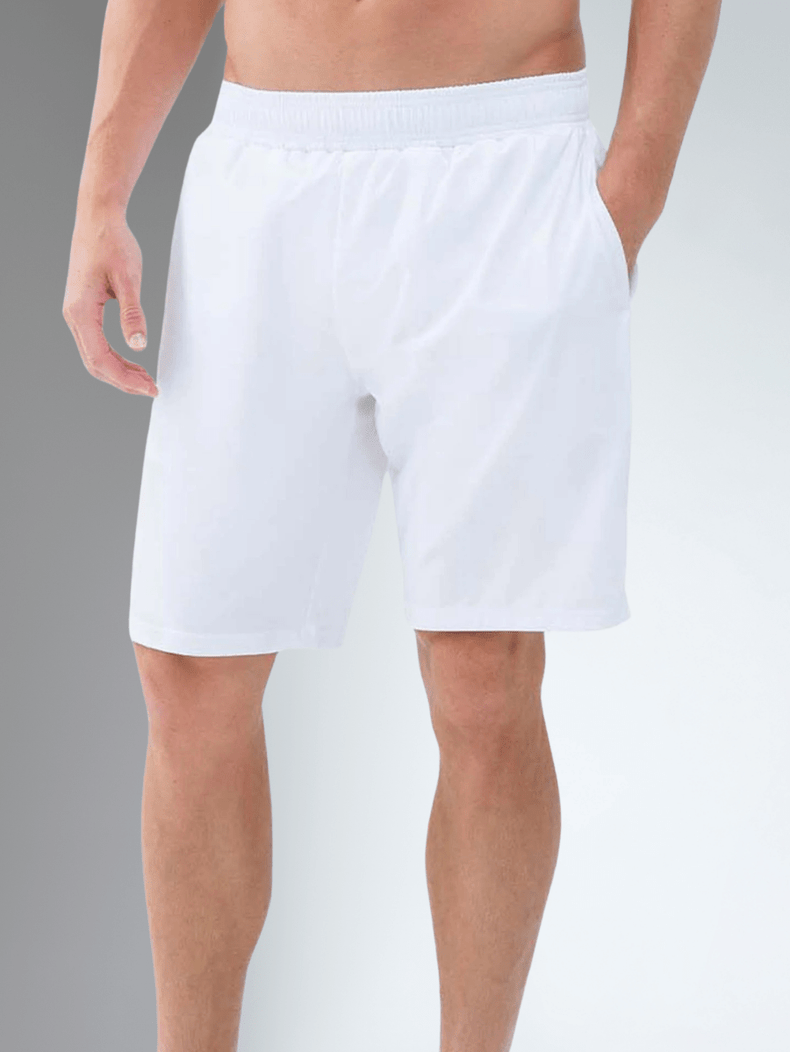 Classic Performance Men's Tennis Short - White Men - inPhorm NYCWhite