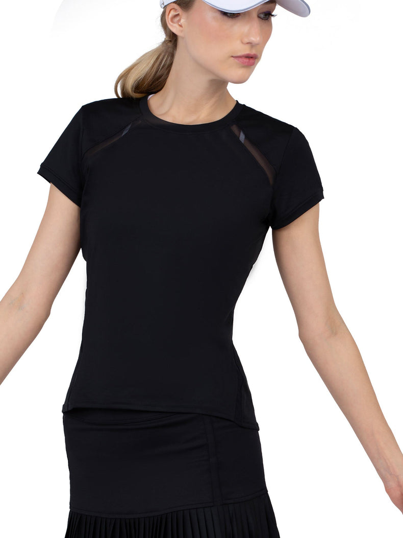 Classic Short Sleeve Crew Neck - Black Tops - inPhorm NYCBlack