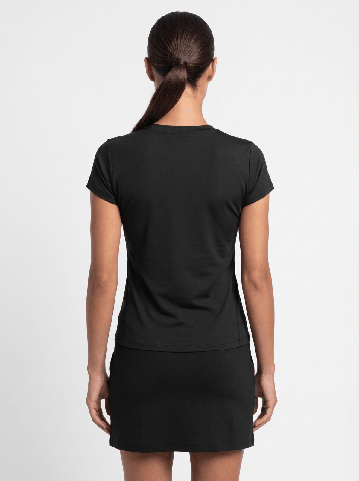Classic Short Sleeve Crew Neck - Black Tops- inPhorm NYCBlack
