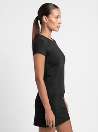 Classic Short Sleeve Crew Neck - Black Tops- inPhorm NYCBlack