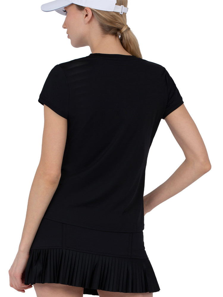 Classic Short Sleeve Crew Neck - Black Tops - inPhorm NYCBlack