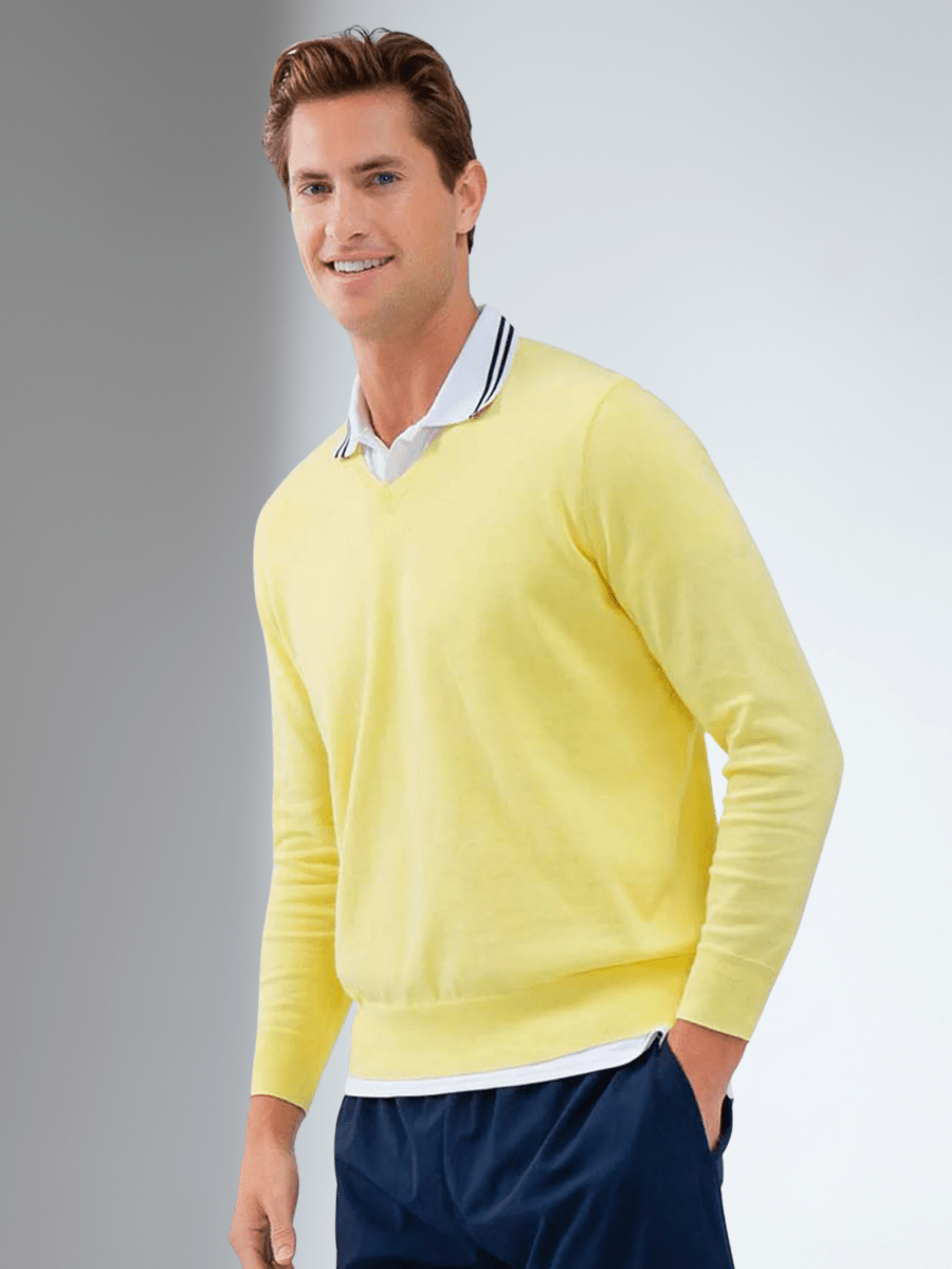 Classic V Neck Sweater Lemonade / M Classic V Neck Sweater Lemonade / M