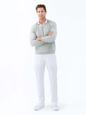 Classic V Neck Sweater - Light Heaher Men - inPhorm NYCLight Heather