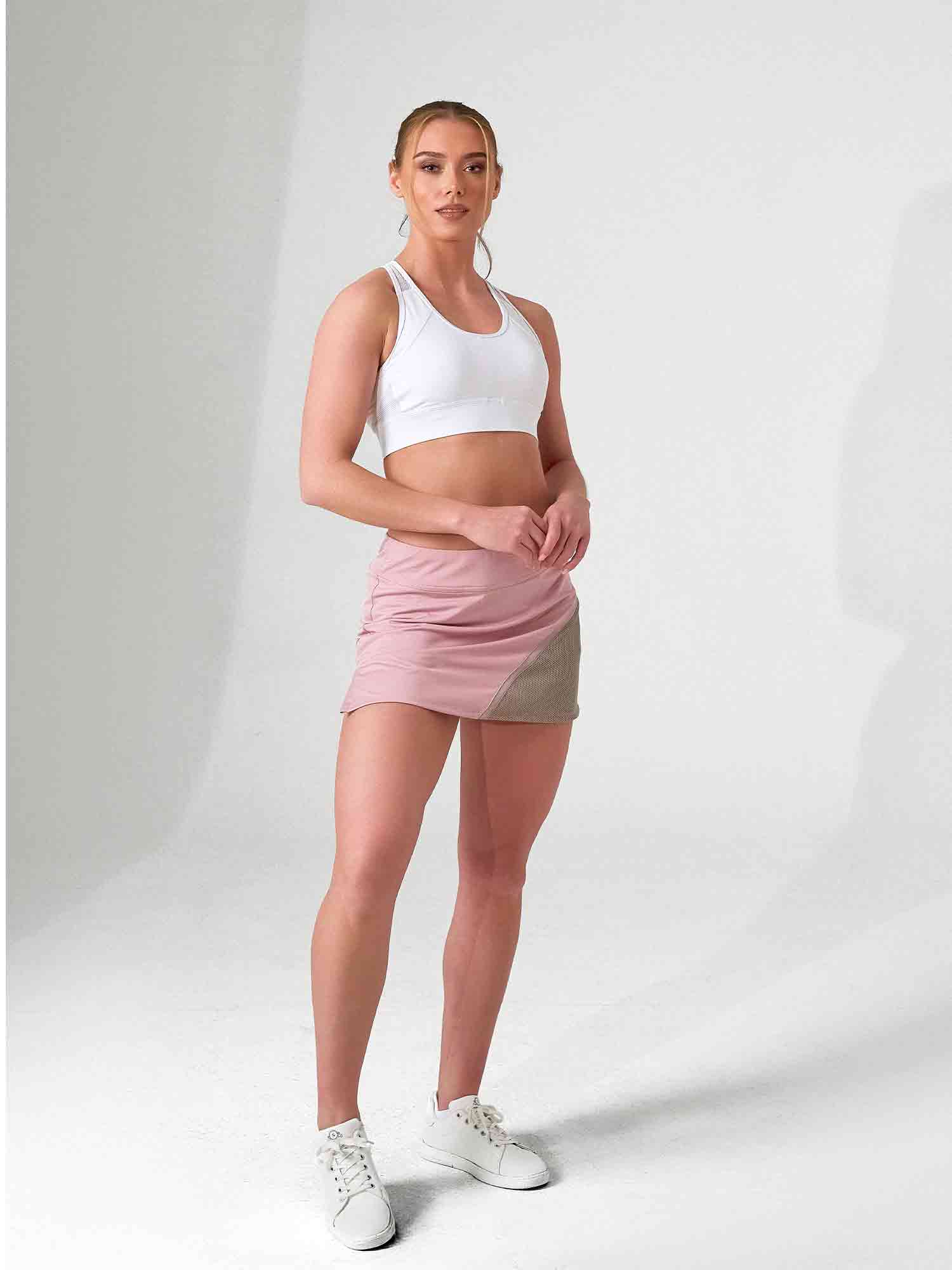 ELLE BRA | High Impact Compression Sports Bra with Crossback Design - inPhorm NYCWhite