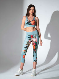 ELLE BRA | High Impact Compression Sports Bra with Crossback Design - inPhorm NYCVERIDIAN PRINT