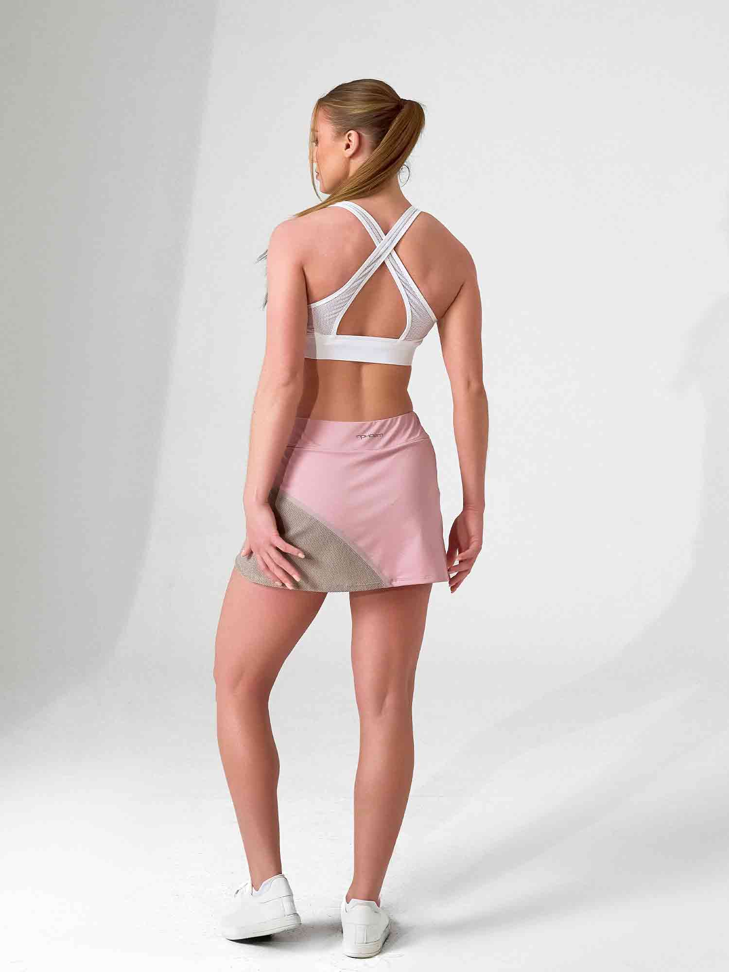 ELLE BRA | High Impact Compression Sports Bra with Crossback Design - inPhorm NYCWhite