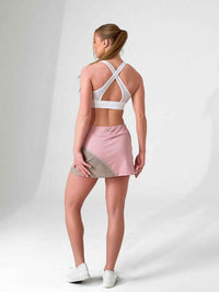 ELLE BRA | High Impact Compression Sports Bra with Crossback Design - inPhorm NYCWhite