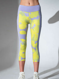 ELLE CAPRI | Performance Compression Leggings with Pockets Capris & Leggings - inPhorm NYCCOSMIC PRINT