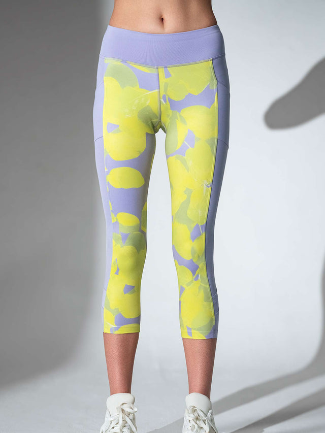 ELLE CAPRI | Performance Compression Leggings with Pockets Capris & Leggings - inPhorm NYCCOSMIC PRINT