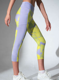 ELLE CAPRI | Performance Compression Leggings with Pockets Capris & Leggings - inPhorm NYCCOSMIC PRINT