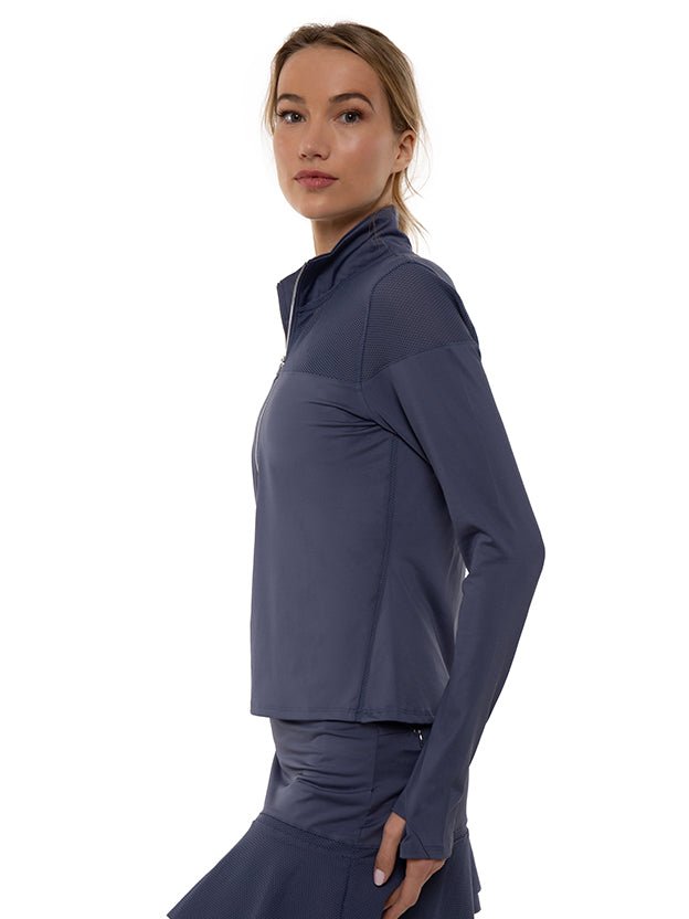 EVA PERFORMANCE HALF ZIP | Shop Tops - Inphorm NYC