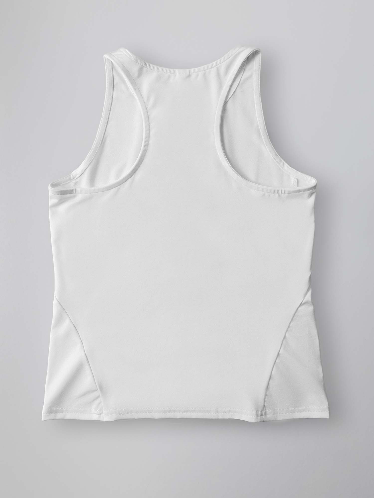 ④★海外ブランド★inPhorm レディース テニスウエア タンク Lサイズ Women's Baseline Tennis Tank Top in White / Lavender