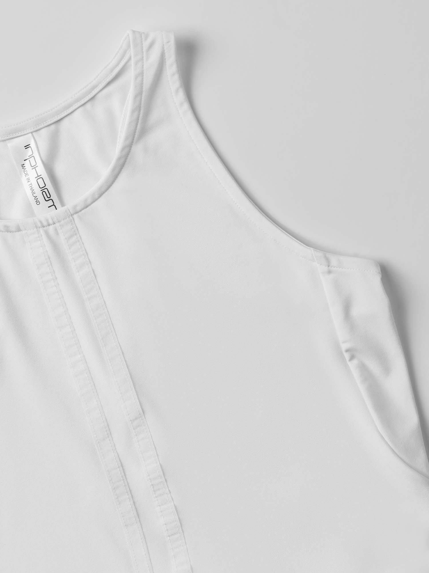 Girls Classic Tennis Shirt Tank Top in White