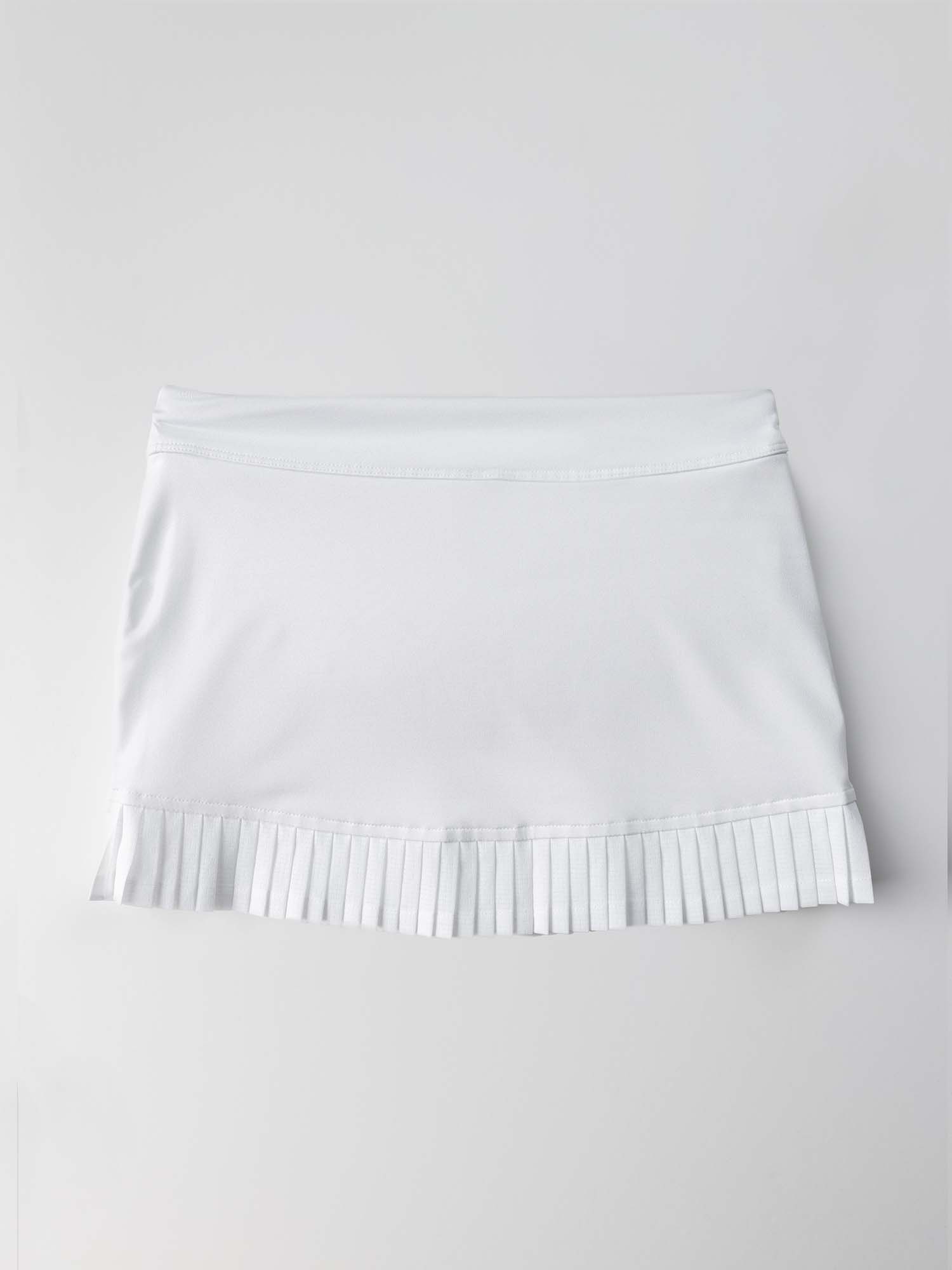 Girls Classic Tennis Pleated Skirt - White | Shop Kids - Inphorm NYC