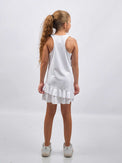Girl's Ella Performance Tennis & Pickleball Dress | inPhorm Kids - inPhorm NYCWHITE/ORCHID