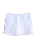 Girl's Emma Fitted Tennis Tank - Crew Neck | inPhorm Kids - inPhorm NYCWhite