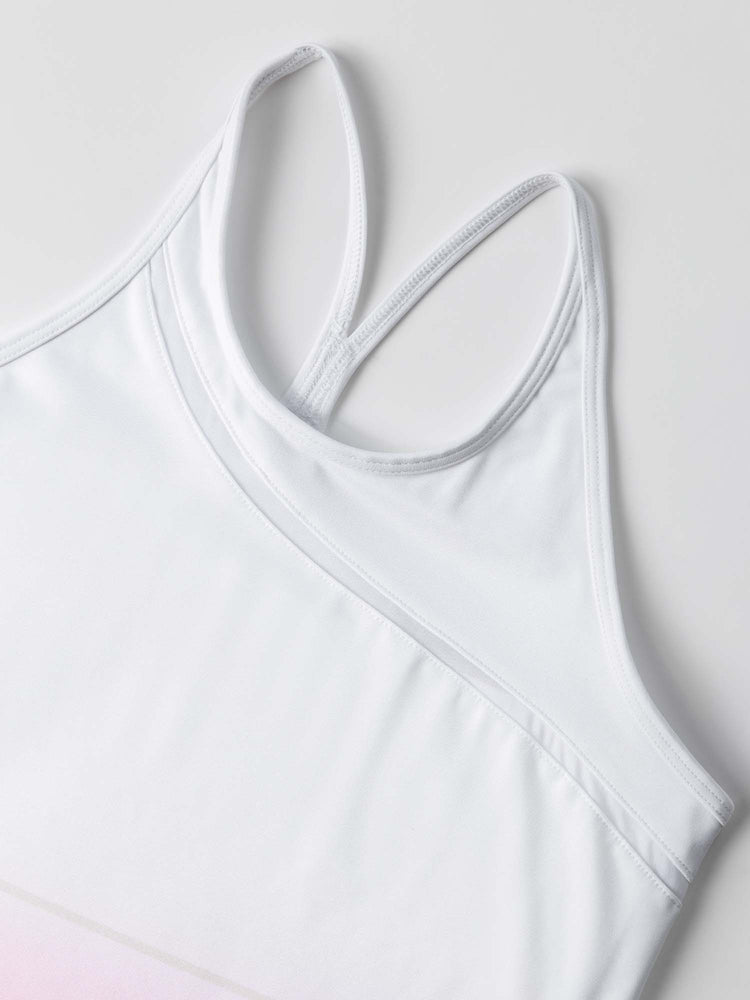 Girls Strappy Tank - Plumeria Ombre Kids - inPhorm NYCPlumeria Ombre