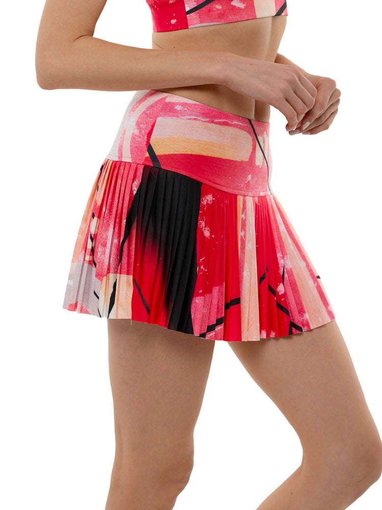 Harper Pleated 13 1/2" Skirt Skirts & Skorts - inPhorm NYCRETRO RED BLACK