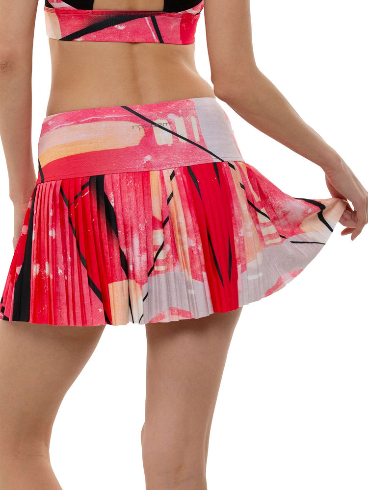 Harper Pleated 13 1/2" Skirt Skirts & Skorts - inPhorm NYCRETRO RED BLACK