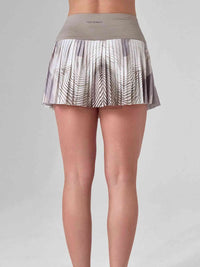 HARPER PLEATED SKIRT | Latte Print Tennis & Pickleball Performance Skirt with Pockets - inPhorm NYCLATTE PRINT