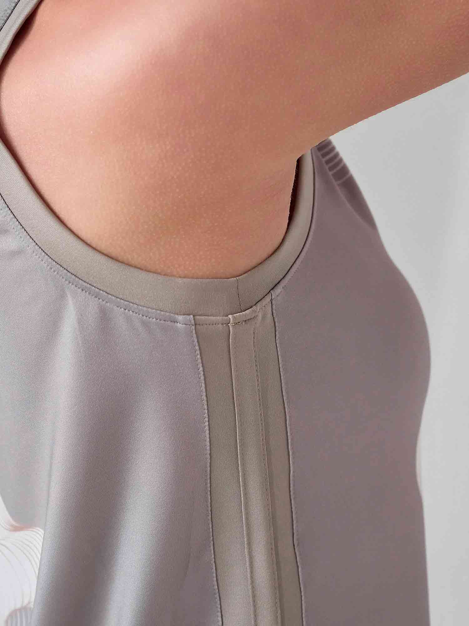 LATTE PRINT AUDREY PERFORMANCE TANK | Eco - Friendly Athletic Top with Original Print Tops - inPhorm NYCLATTE PRINT