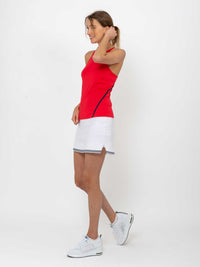 Lilian 13 1/2" Skirt - White/Midnight Skirts & Skorts - inPhorm NYCWhite/Midnight