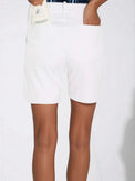 Lilian Streched Woven Shorts Shorts - inPhorm NYCWhite