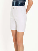 Lilian Streched Woven Shorts Shorts - inPhorm NYCWhite