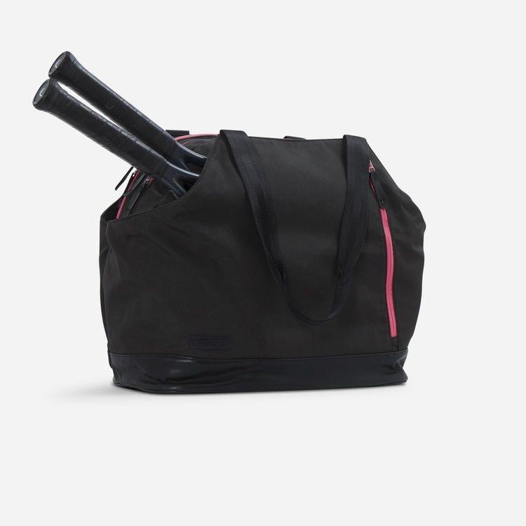 London Tennis Duffel / Tote Sport Bag - inPhorm NYCBlack & Watermelon