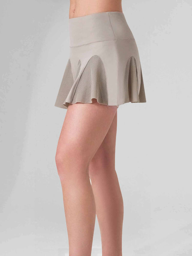 MAI FLOUNCE SKIRT | Performance Tennis & Pickleball Skirt with Compression Shorts Skirts & Skorts - inPhorm NYCLATTE