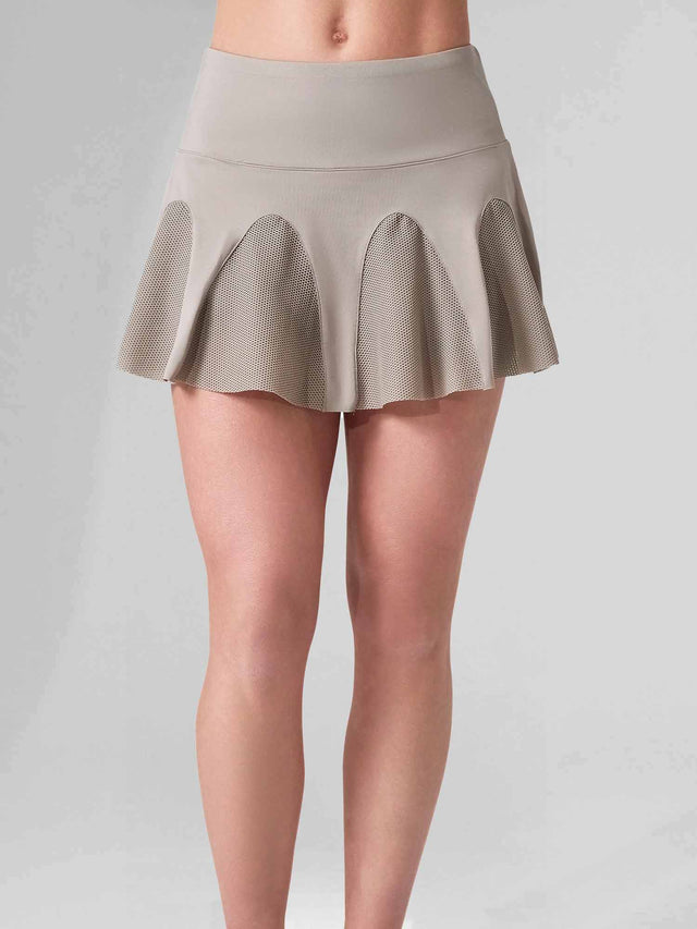 MAI FLOUNCE SKIRT | Performance Tennis & Pickleball Skirt with Compression Shorts Skirts & Skorts - inPhorm NYCLATTE