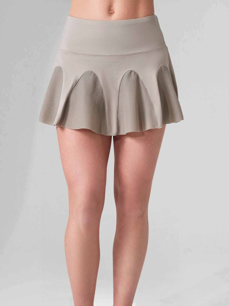 MAI FLOUNCE SKIRT | Performance Tennis & Pickleball Skirt with Compression Shorts Skirts & Skorts - inPhorm NYCLATTE