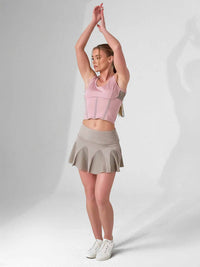 MAI FLOUNCE SKIRT | Performance Tennis & Pickleball Skirt with Compression Shorts Skirts & Skorts - inPhorm NYCLATTE