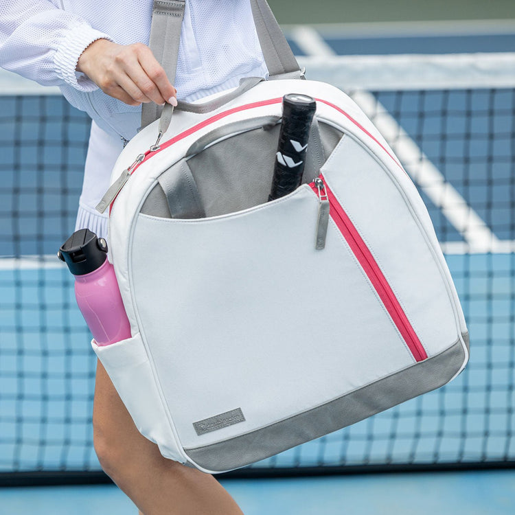 Melbie Tennis Backpack / Tote Sport Bag - inPhorm NYCCashmere Zig Zag