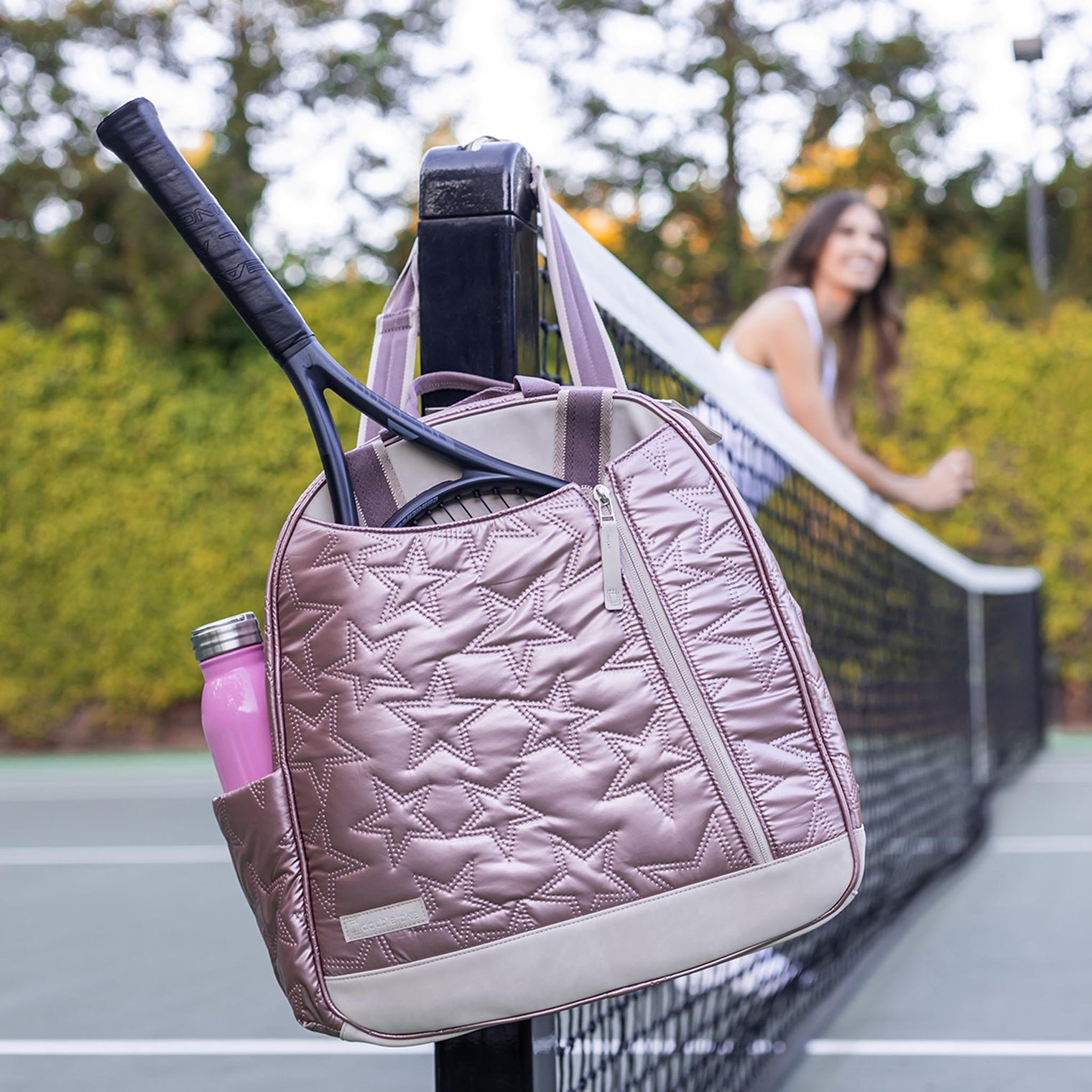 Melbourne Tennis Backpack / Tote Sport Bag - inPhorm NYCGraphite Star Luxe