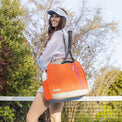 Melbourne Tennis Backpack / Tote Sport Bag - inPhorm NYCDove White & Lemon Lime