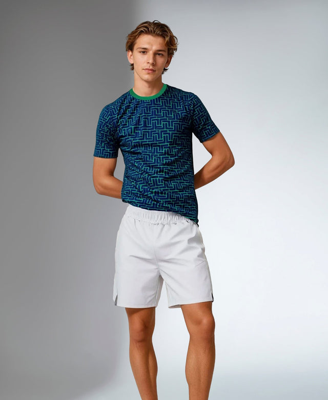 Men's Short - Sleeve Crew Neck - UV Protection, Antimicrobial Top - inPhorm NYCInk Tessel