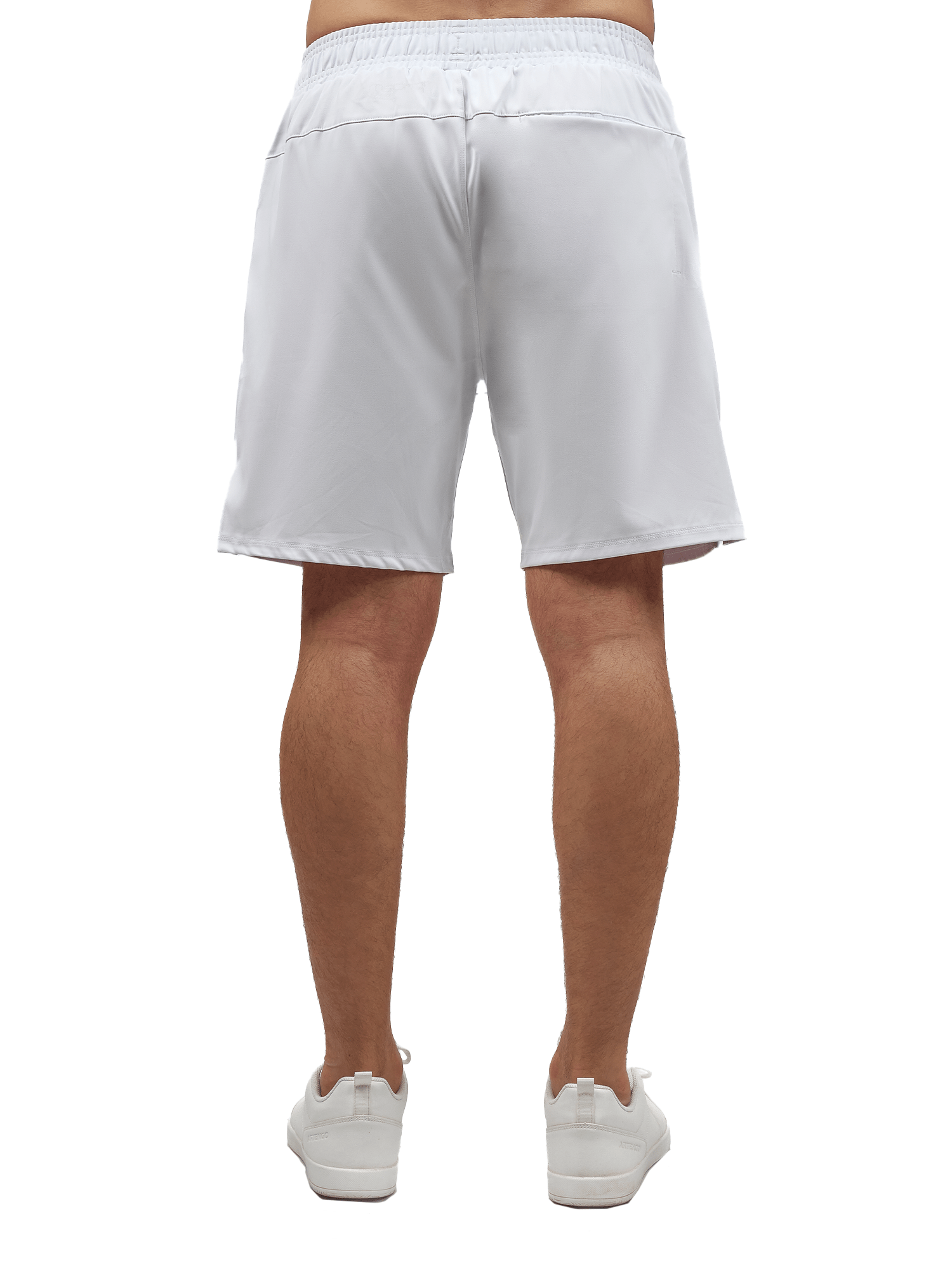 Men's Tennis Shorts - Spin Shorts with Pockets & UV Protection - White Shorts - inPhorm NYCWhite