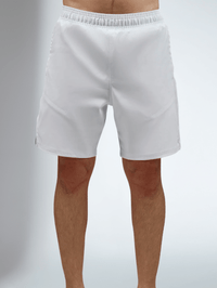 Men's Tennis Shorts - Spin Shorts with Pockets & UV Protection - White Shorts - inPhorm NYCWhite