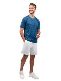 Men's Tennis Shorts - Spin Shorts with Pockets & UV Protection - White Shorts - inPhorm NYCWhite