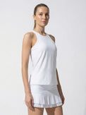 Nora Halter Neck Active & Tennis Tank - White Tops - inPhorm NYCWhite