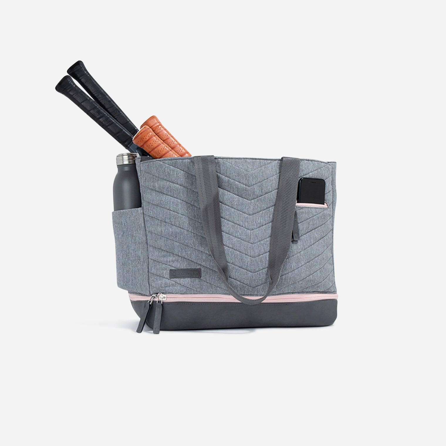 Parisii Tennis Tote Sport Bag - inPhorm NYCGrey & Blush