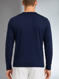 Performance Long Sleeve Crew Neck - Midnight/White Men - inPhorm NYCMidnight/White