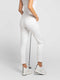 Stylish Women's Golf Pants - Fitted Design with Moisture-Wicking - White