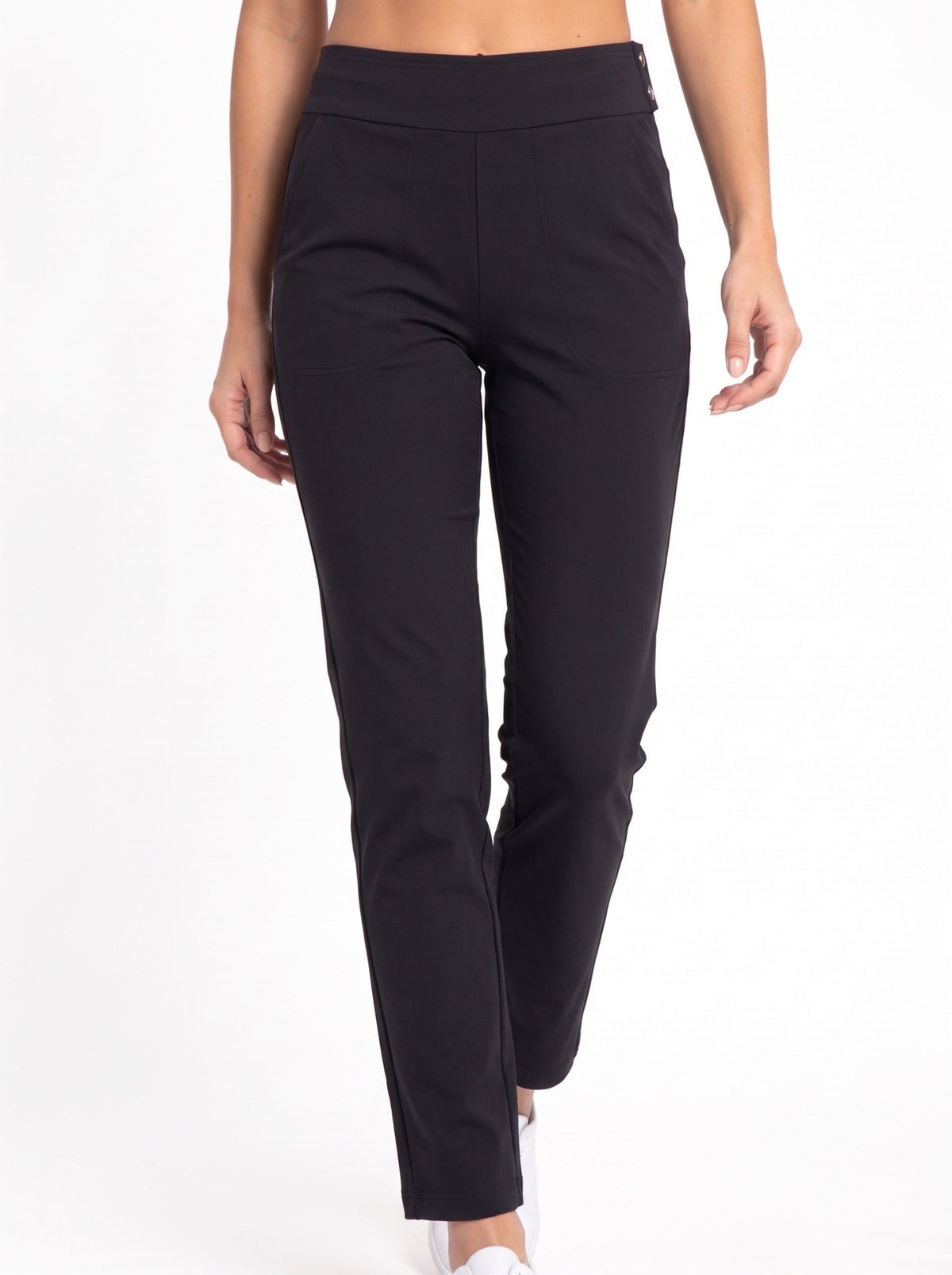 Stylish Women's Golf Pants - Fitted Design with Moisture-Wicking Pants- inPhorm NYCBlack