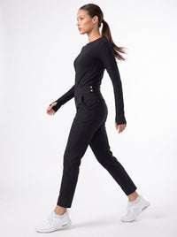 Stylish Women's Golf Pants - Fitted Design with Moisture-Wicking Pants- inPhorm NYCBlack