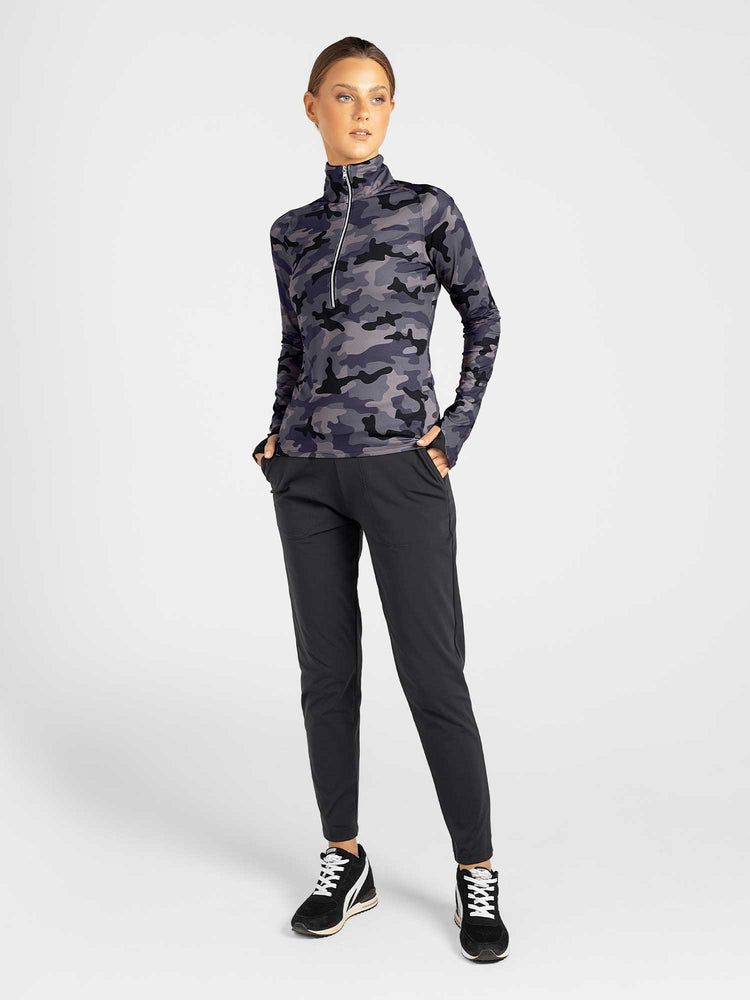 Stylish Women's Golf Pants - Fitted Design with Moisture - Wicking Pants - inPhorm NYCBlack