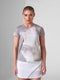 SUSTAINABLE HARPER SHORT SLEEVE CREW NECK - LATTE PRINT