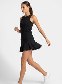 Tennis Classic 13 1/2" Flounce Skirt - Black Skirts & Skorts- inPhorm NYCBlack
