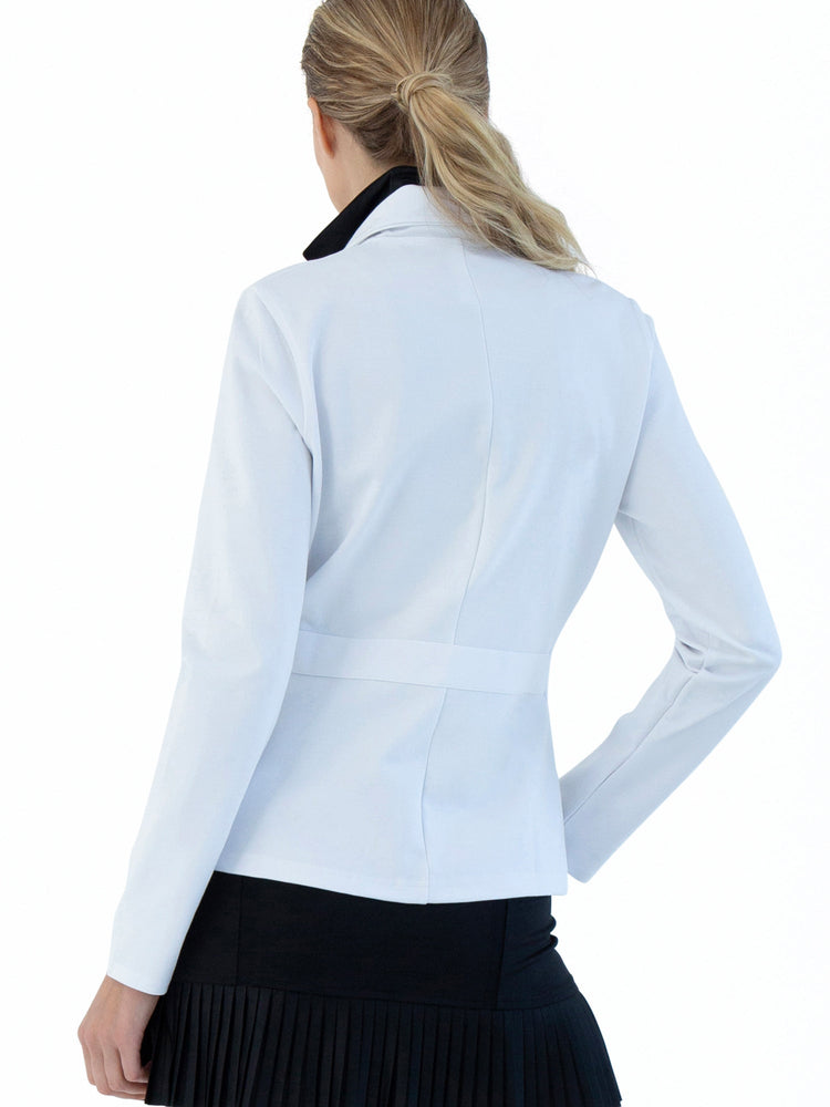 Women's Blazer - Active & Stylish with Sun Protection - White Jackets & Outerwear - inPhorm NYCWhite